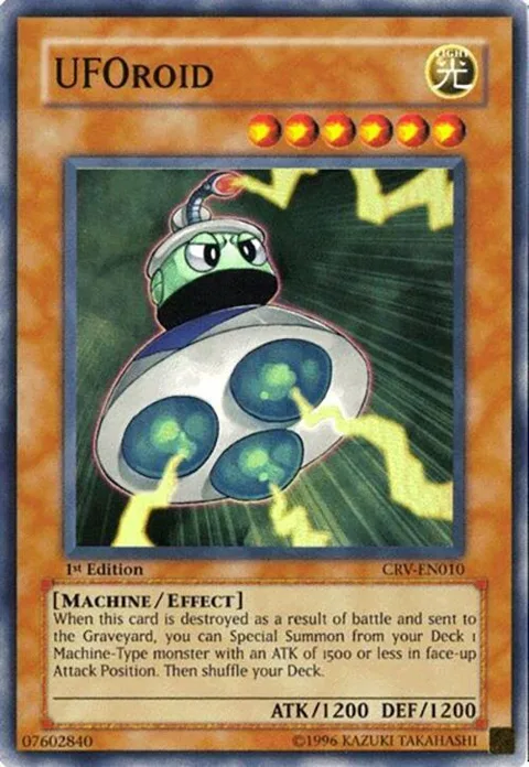 UFOroid CRV-EN010 Yu-Gi-Oh card from Cybernetic Revolution