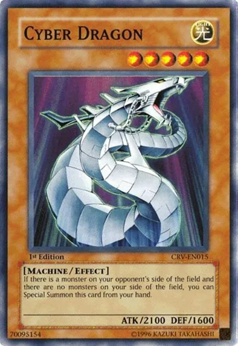 Cyber Dragon CRV-EN015 Unlimited Yu-Gi-Oh card from Cybernetic Revolution