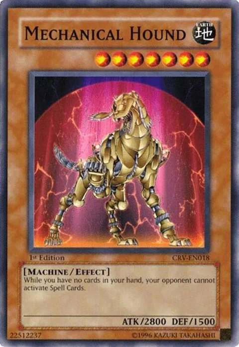 Mechanical Hound CRV-EN018 Unlimited Yu-Gi-Oh card from Cybernetic Revolution
