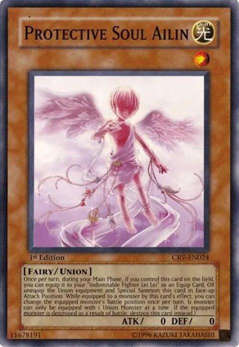 Protective Soul Ailin CRV-EN024 1st Edition Yu-Gi-Oh card from Cybernetic Revolution