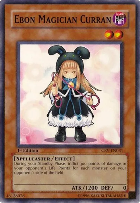 Ebon Magician Curran CRV-EN031 1st Edition Yu-Gi-Oh card from Cybernetic Revolution