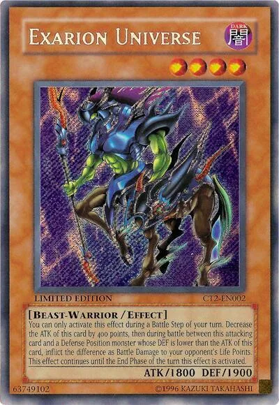 Exarion Universe CT2-EN002 Yu-Gi-Oh card from 2005 Collectors Tin