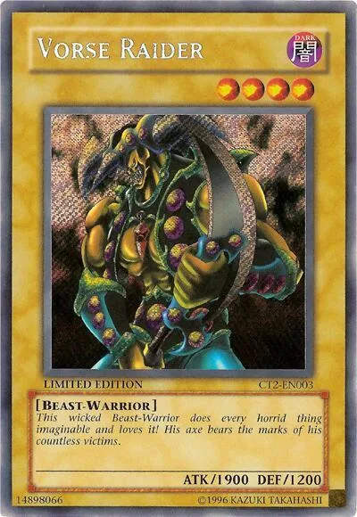 Vorse Raider CT2-EN003 Yu-Gi-Oh card from 2005 Collectors Tin