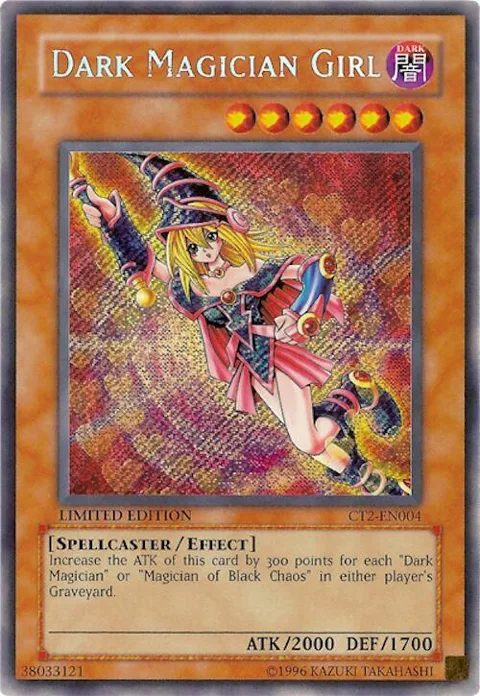 Dark Magician Girl CT2-EN004 Yu-Gi-Oh card from 2005 Collectors Tin