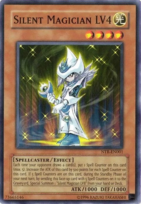 Silent Magician LV4 NTR-EN001 Yu-Gi-Oh card from Nintendo DS Nightmare of Troubadour