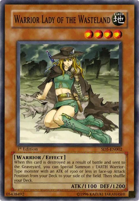 Warrior Lady of the Wasteland SD5-EN002 Yu-Gi-Oh card from Structure Deck: Warrior's Triumph