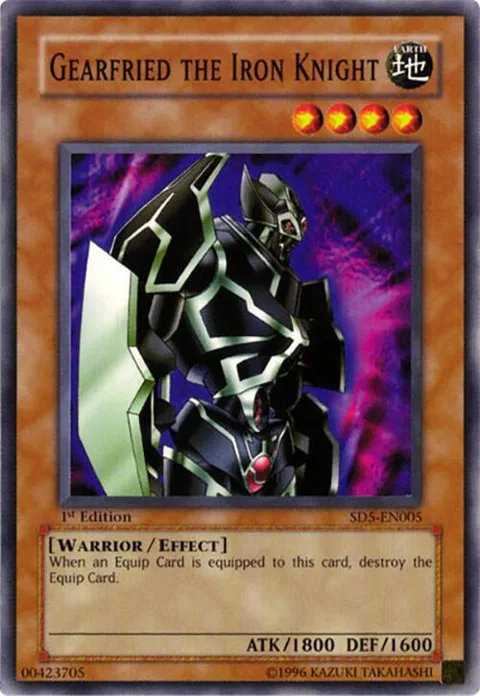 Gearfried the Iron Knight SD5-EN005 Yu-Gi-Oh card from Structure Deck: Warrior's Triumph