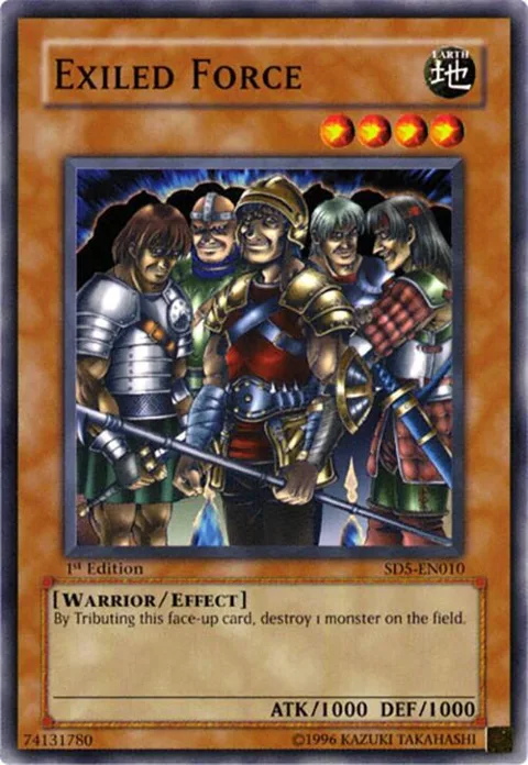 Exiled Force SD5-EN010 Yu-Gi-Oh card from Structure Deck: Warrior's Triumph