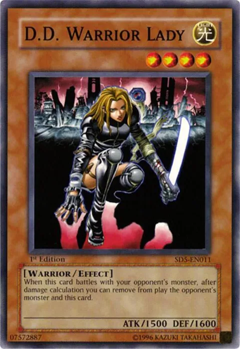 D.D. Warrior Lady SD5-EN011 Yu-Gi-Oh card from Structure Deck: Warrior's Triumph