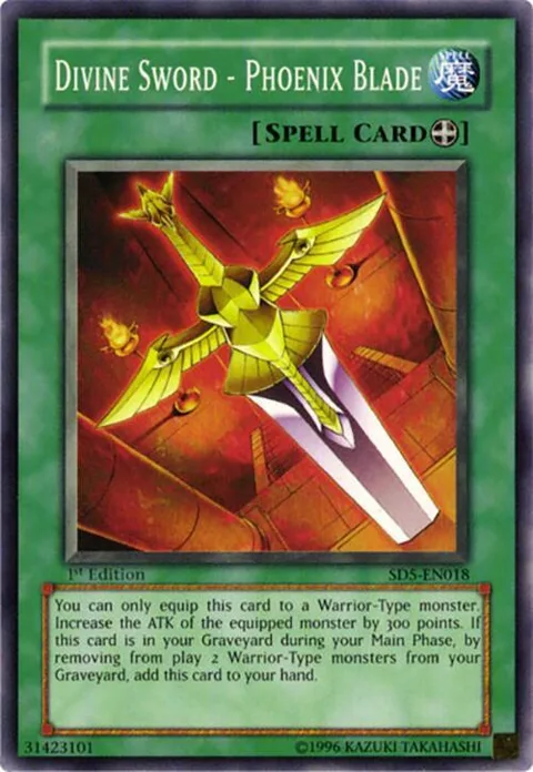 Divine Sword - Phoenix Blade SD5-EN018 Yu-Gi-Oh card from Structure Deck: Warrior's Triumph