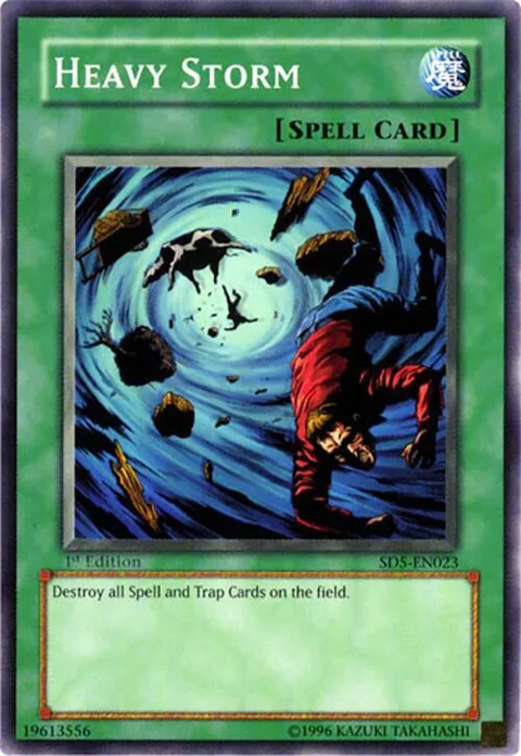 Heavy Storm SD5-EN023 Yu-Gi-Oh card from Structure Deck: Warrior's Triumph