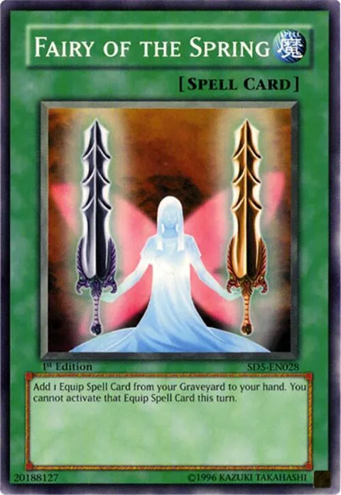 Fairy of the Spring SD5-EN028 Yu-Gi-Oh card from Structure Deck: Warrior's Triumph