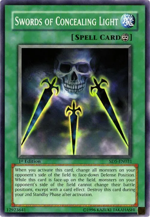 Swords of Concealing Light SD5-EN031 Yu-Gi-Oh card from Structure Deck: Warrior's Triumph