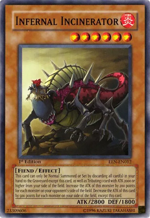Infernal Incinerator EEN-EN012 Unlimited Yu-Gi-Oh card from Elemental Energy