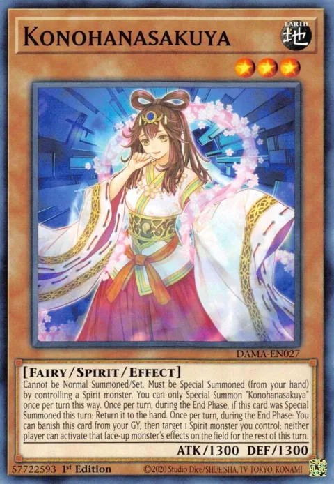 Konohanasakuya DAMA-EN027 Yu-Gi-Oh card from Dawn of Majesty