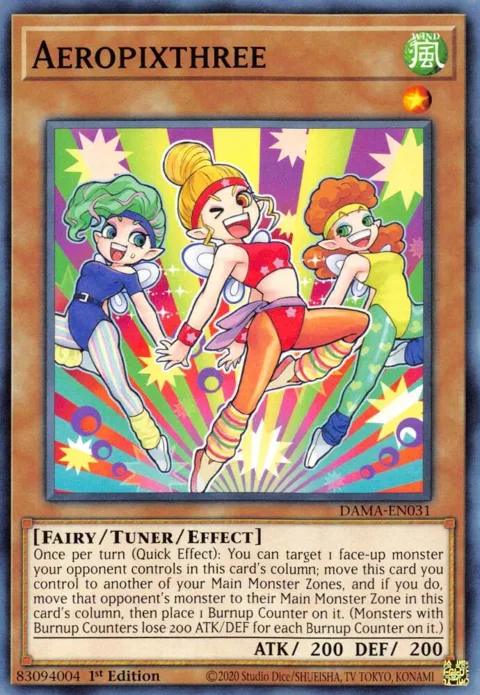 Aeropixthree DAMA-EN031 Yu-Gi-Oh card from Dawn of Majesty