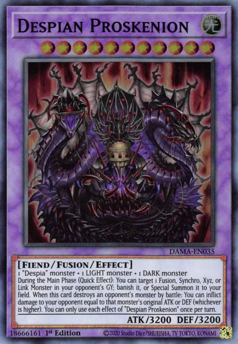 Despian Proskenion DAMA-EN035 Yu-Gi-Oh card from Dawn of Majesty