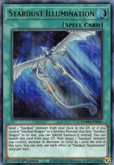 Stardust Illumination DAMA-EN051 Yu-Gi-Oh card from Dawn of Majesty