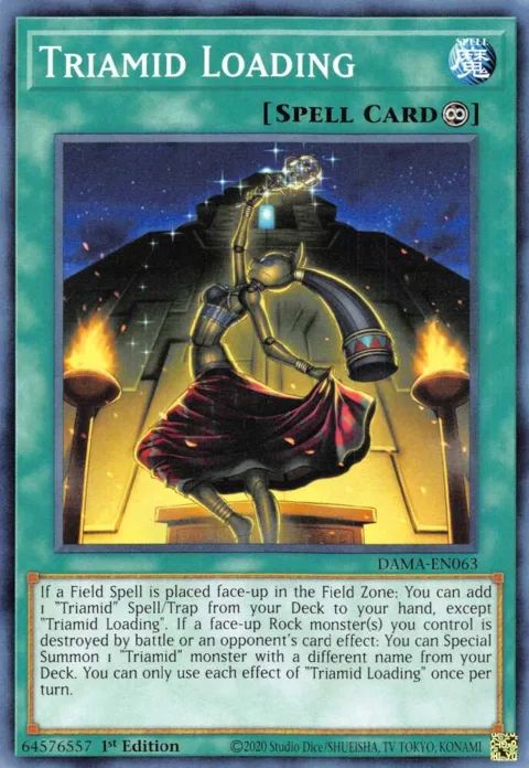 Triamid Loading DAMA-EN063 Yu-Gi-Oh card from Dawn of Majesty