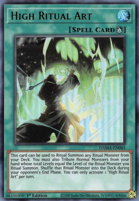 High Ritual Art DAMA-EN065 Yu-Gi-Oh card from Dawn of Majesty