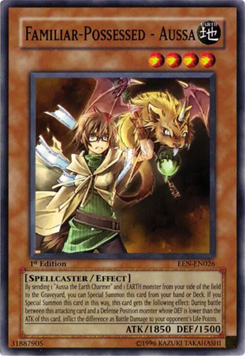 Familiar-Possessed - Aussa EEN-EN026 1st Edition Yu-Gi-Oh card from Elemental Energy