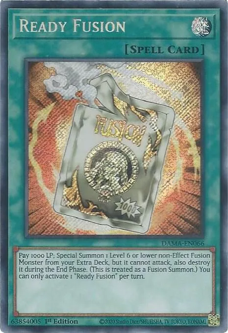 Ready Fusion DAMA-EN066 Yu-Gi-Oh card from Dawn of Majesty