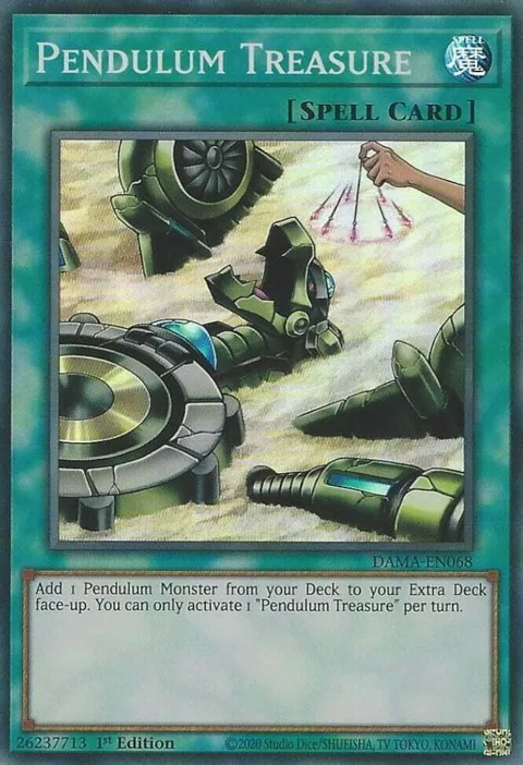 Pendulum Treasure DAMA-EN068 Yu-Gi-Oh card from Dawn of Majesty