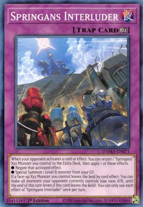 Springans Interluder DAMA-EN071 Yu-Gi-Oh card from Dawn of Majesty
