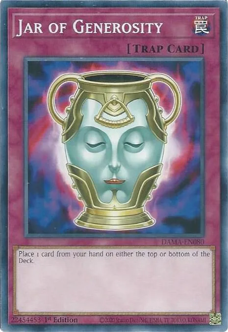 Jar of Generosity DAMA-EN080 Yu-Gi-Oh card from Dawn of Majesty