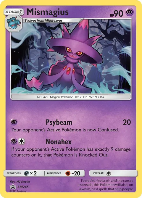 Mismagius #SM245 Pokémon card from SM Promos