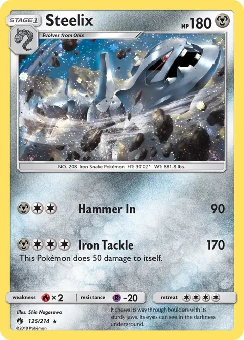 Steelix - 125/214 Cosmos Holo #125/214 Holofoil Pokémon card from Blister Exclusives