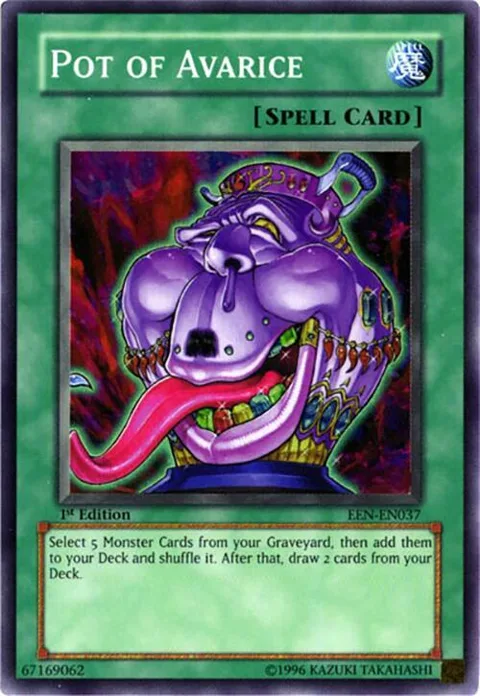 Pot of Avarice EEN-EN037 1st Edition Yu-Gi-Oh card from Elemental Energy