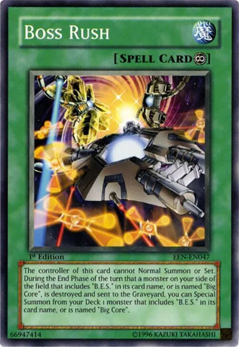Boss Rush EEN-EN047 1st Edition Yu-Gi-Oh card from Elemental Energy