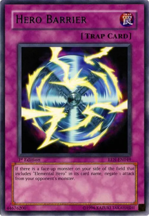 Hero Barrier EEN-EN049 Unlimited Yu-Gi-Oh card from Elemental Energy