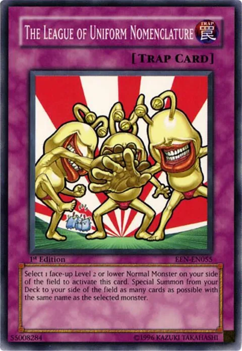 The League of Uniform Nomenclature EEN-EN055 1st Edition Yu-Gi-Oh card from Elemental Energy