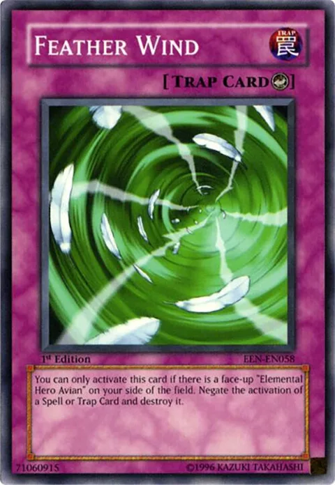 Feather Wind EEN-EN058 Unlimited Yu-Gi-Oh card from Elemental Energy