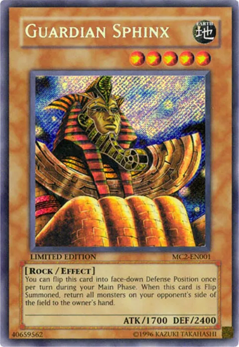 Guardian Sphinx MC2-EN001 Yu-Gi-Oh card from Master Collection Volume 2