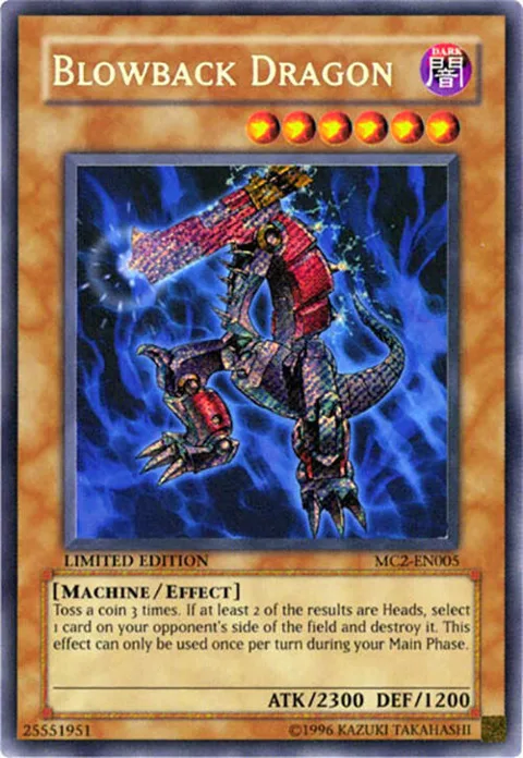 Blowback Dragon MC2-EN005 Yu-Gi-Oh card from Master Collection Volume 2