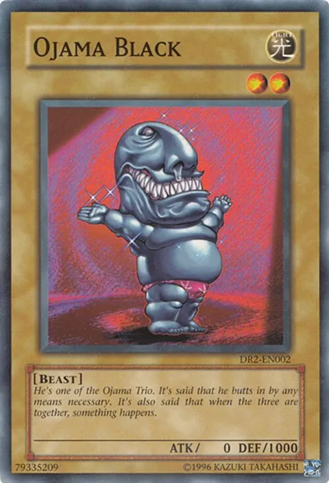 Ojama Black DR2-EN002 Yu-Gi-Oh card from Dark Revelation Volume 2