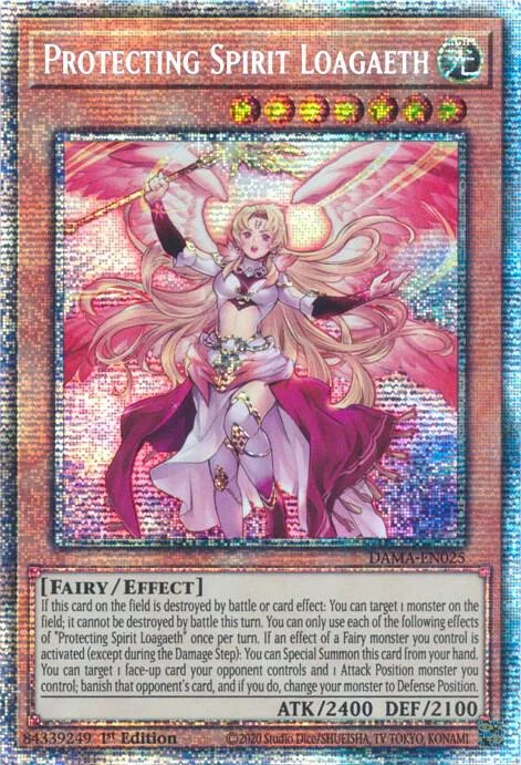 Protecting Spirit Loagaeth Starlight Rare DAMA-EN025 Yu-Gi-Oh card from Dawn of Majesty