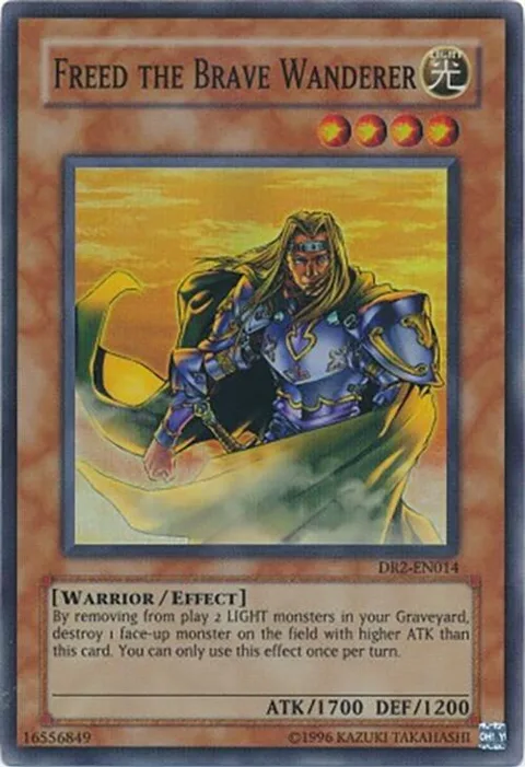 Freed the Brave Wanderer DR2-EN014 Yu-Gi-Oh card from Dark Revelation Volume 2