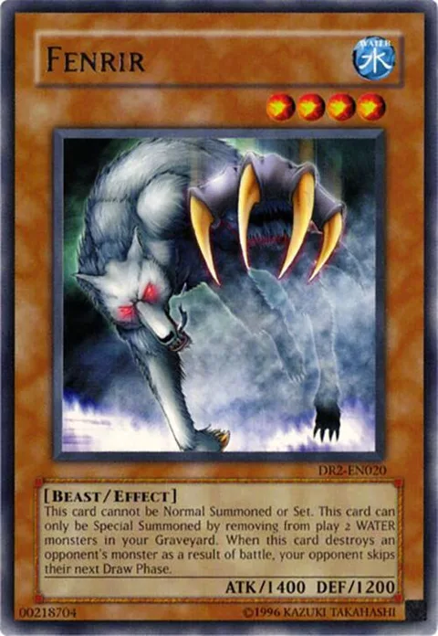 Fenrir DR2-EN020 Yu-Gi-Oh card from Dark Revelation Volume 2