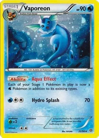 Vaporeon - 22/98 Cosmos Holo #022/098 Holofoil Pokémon card from Miscellaneous Cards & Products