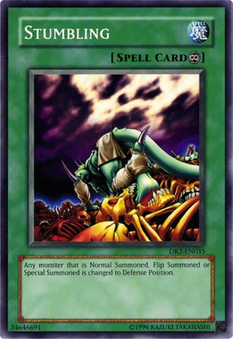 Stumbling DR2-EN035 Yu-Gi-Oh card from Dark Revelation Volume 2