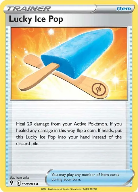 Lucky Ice Pop #150/203 Pokémon card from Evolving Skies