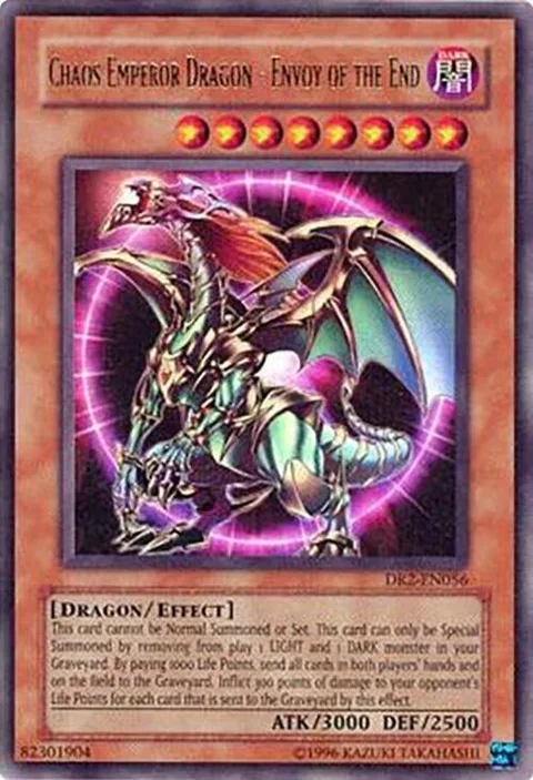 Chaos Emperor Dragon - Envoy of the End DR2-EN056 Yu-Gi-Oh card from Dark Revelation Volume 2