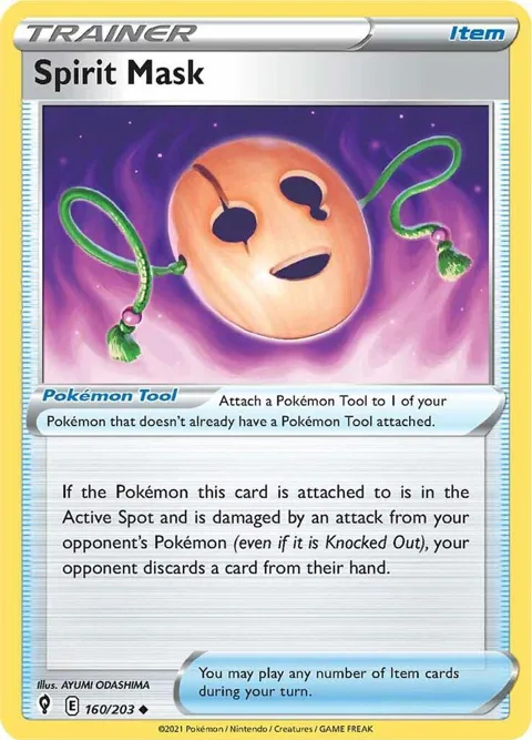 Spirit Mask #160/203 Pokémon card from Evolving Skies