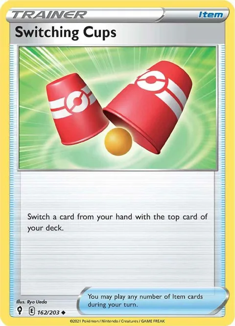 Switching Cups #162/203 Pokémon card from Evolving Skies