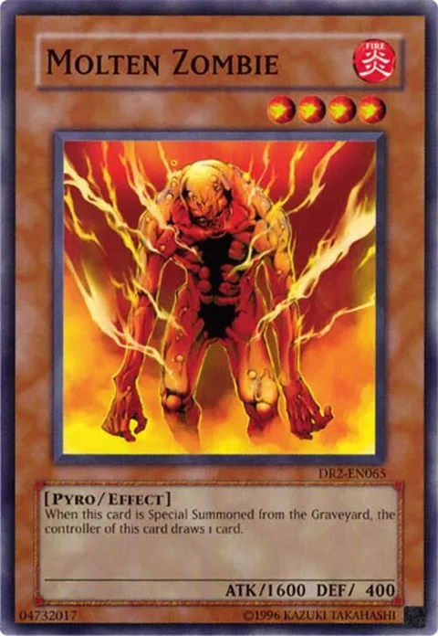 Molten Zombie DR2-EN065 Yu-Gi-Oh card from Dark Revelation Volume 2