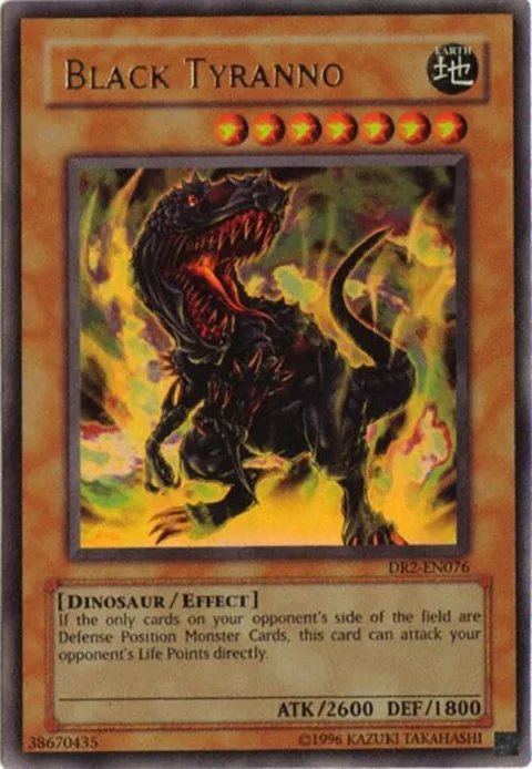 Black Tyranno DR2-EN076 Yu-Gi-Oh card from Dark Revelation Volume 2